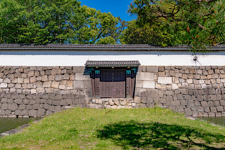 West Gate (Nishimon) of the Nijo Castle in Kyoto, Japanのeditorial素材