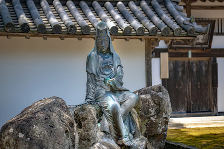 Statue of the Kannon of the Zuigan-ji Temple in Miyagi, Japanのeditorial素材