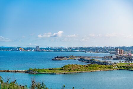 Beautiful Scenery of Ginowan City, Japanの写真素材