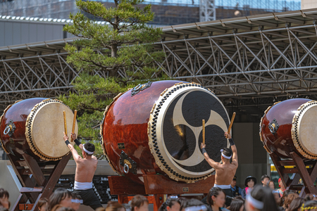 Scenery of the Kanazawa Hyakumangoku Matsuri festivalのeditorial素材