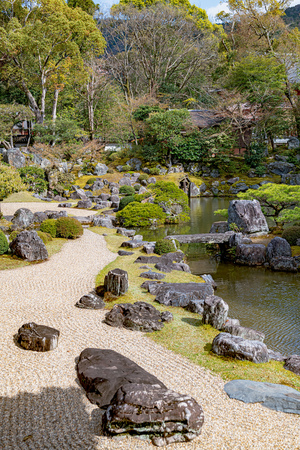 The Sanboin Garden of the Daigoji Temple in Kyoto, Japanのeditorial素材