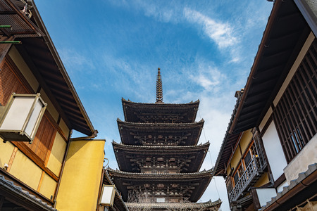Townscape of the Higashiyama in Kyotoのeditorial素材