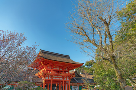 Romon Gate of the Kamigamo Shrine in Kyoto, Japanのeditorial素材