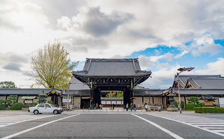 Scenery of Nishi Honganji Temple in Kyotoのeditorial素材