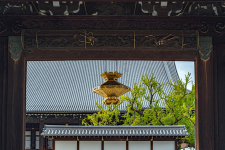 Goeidomon gate of Nishi Honganji Temple in Kyotoのeditorial素材