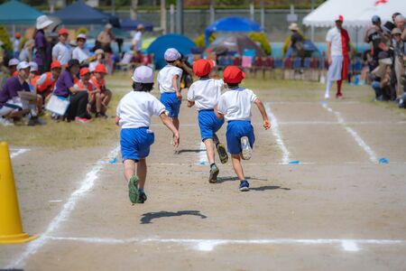 Athletic meet of the elementary schoolの写真素材