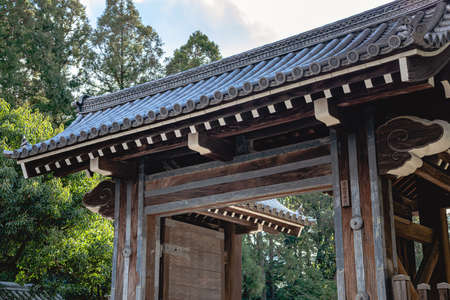 Kyoto Imperial Garden Seiwain Gomon Gateのeditorial素材