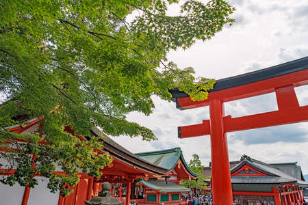 Scenery of the Fushimiinari taisha Shrine in Kyoto, Japanのeditorial素材