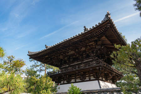 Bell tower of Soken-in Daitokuji Temple. It is a sub-temple of Daitoku-ji, Kyoto, Japan.のeditorial素材