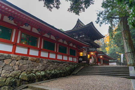 Scenery of the Isonokami Jingu Shrine in Fukuchiyama, Japanのeditorial素材