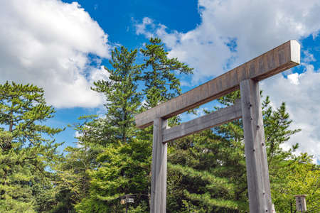 Scenery of the Ise Grand Shrine in Ise, JAPANのeditorial素材