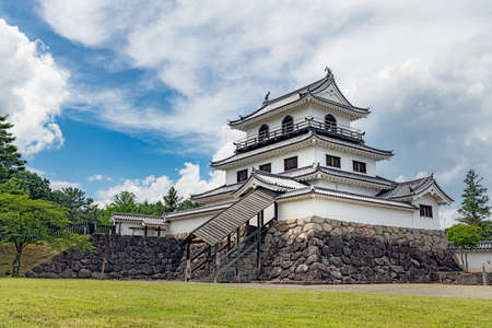 Scenery of the Shiroishi Castle in Miyagi, Japanのeditorial素材