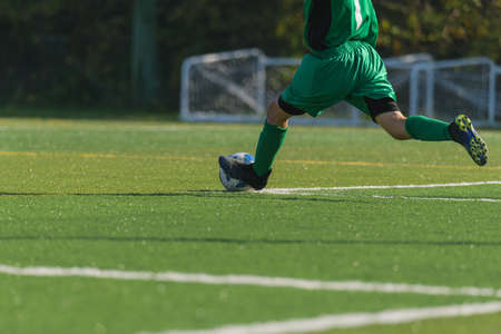 Scenery of the soccer gameの写真素材