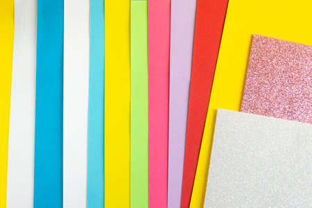 Set of color cardboard for creative idea.の写真素材