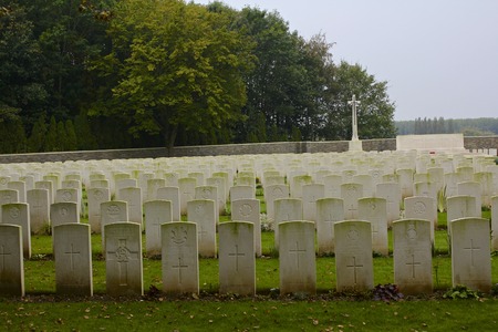 Thousands of WWI Canadian and other Commonwealth Graves, Belgiumのeditorial素材