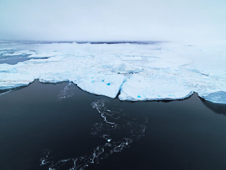 icebergs on arctic ocean ilulissat greenland