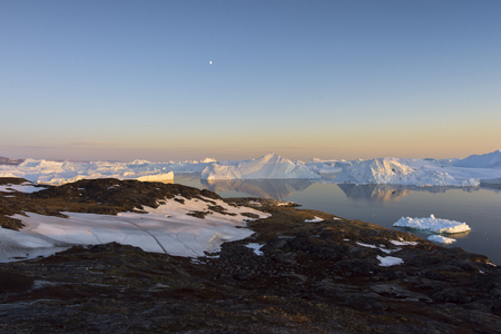 Iceberg on Arctic Ocean in Greenlandの写真素材