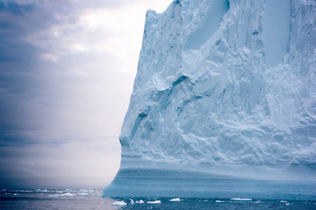 Massive Iceberg floating in Arctic Ocean at Greenland