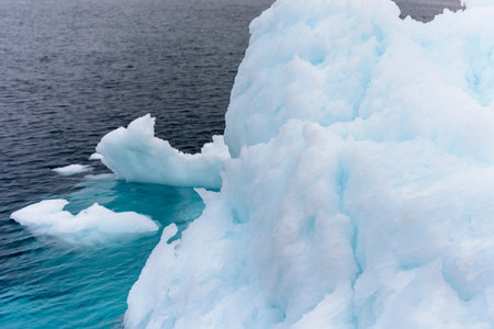 Glacier on Arctic Ocean in Greenland