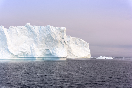 Icebergs on Arctic Ocean in Greenlandの写真素材