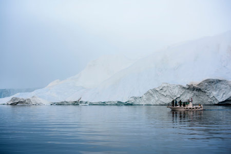 iceberg on arctic ocean in greenland