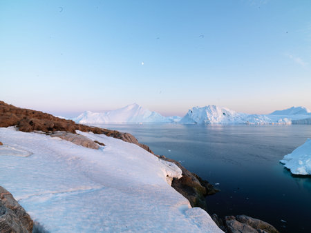 Arctic ocean in Ilulissat icefjord