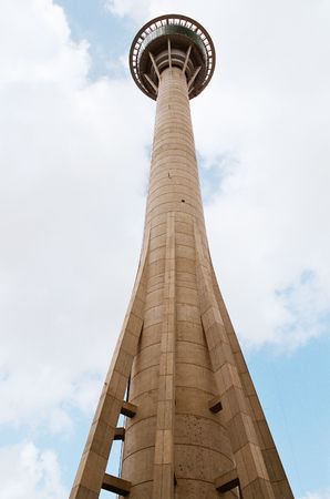 macau tower, taking from a low angle view.のeditorial素材