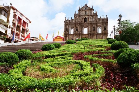 Macau, China, CIRCA JUNE 2008 - It is an unesco world heritage site in Macau.のeditorial素材