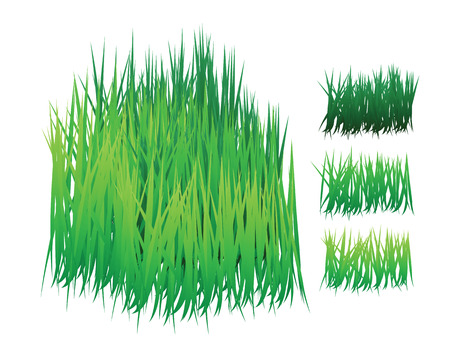 grass with different shades, can be re-arranged easily for 3 dimension effect. のイラスト素材