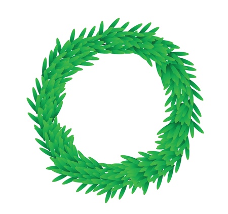 illustrations of christmas wreath as decorations and symbolsのイラスト素材