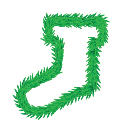illustrations of christmas wreath as decorations and symbolsのイラスト素材