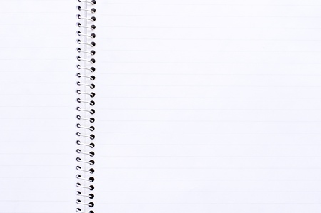 notebook page with binding ring, for image manipulation.の写真素材
