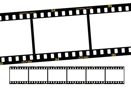 slide film or transparency strips, accurate dimension and details. のイラスト素材
