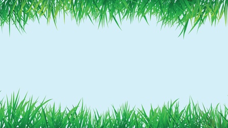 grass border background, vector format with copy space.のイラスト素材