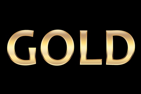 gold characters that made by gold.の写真素材
