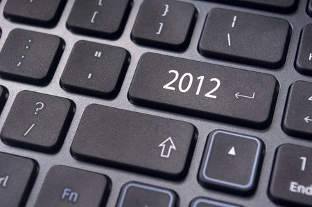 picture of close up on keyboard pad, for 2012 year conceptual usage.の写真素材