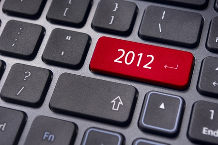 picture of close up on keyboard pad, for 2012 year conceptual usage.の写真素材