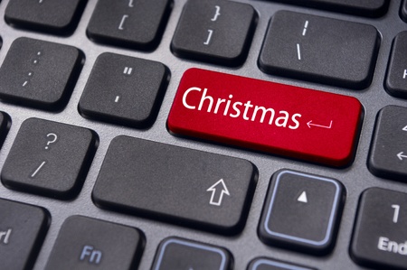 picture of close up on keyboard pad, for christmas concepts.の写真素材
