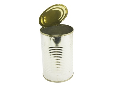 an opened tin can.の写真素材