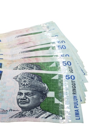 malaysian ringgit, currencies at malaysia, denomination of RM50の写真素材