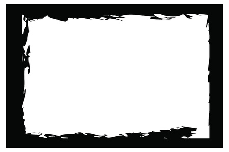 grunge borders, frames, for image or photo. vector format.のイラスト素材