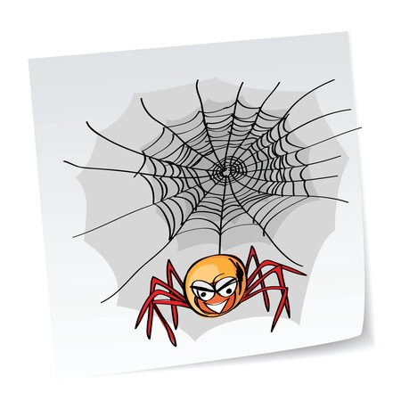 a note with hand-drawn halloween theme message - 5 of series.のイラスト素材