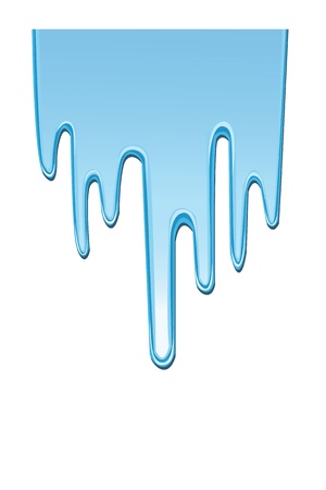 blue paint dripping down, as background and with space for text.のイラスト素材