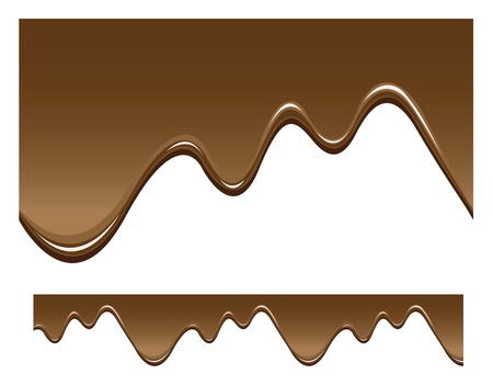 seamless chocolate background, dripping liquid.のイラスト素材