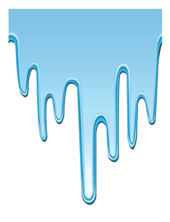 blue dripping paint, seamless background, can be joined continuously.のイラスト素材