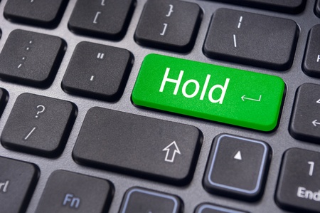 to illustrate hold concepts in stock trading.の写真素材