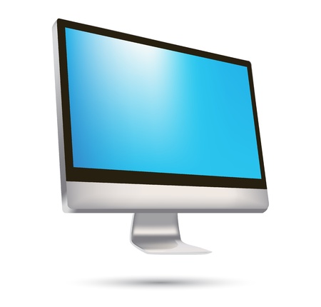 isolated computer pc monitor screen illustrations.の写真素材