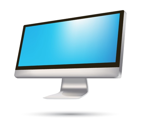 modern widescreen and flatscreen tv or television のイラスト素材