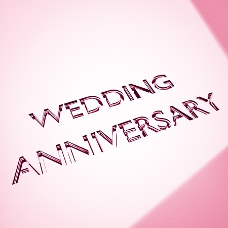 engraved message for wedding anniversary concepts. 3d render.の写真素材