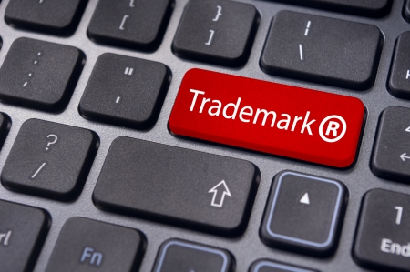 message on keyboard enter key, to illustrate the concepts of trademark.の写真素材